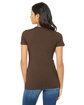 Bella + Canvas Ladies' Slim Fit T-Shirt HEATHER BROWN ModelBack