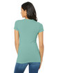 Bella + Canvas Ladies' Slim Fit T-Shirt SEAFOAM BLUE ModelBack