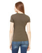 Bella + Canvas Ladies' Slim Fit T-Shirt ARMY ModelBack