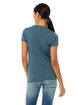 Bella + Canvas Ladies' Slim Fit T-Shirt HTHR DEEP TEAL ModelBack