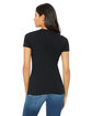 Bella + Canvas Ladies' Slim Fit T-Shirt SOLID BLK BLEND ModelBack