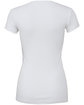 Bella + Canvas Ladies' Slim Fit T-Shirt WHITE FlatBack