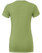 Bella + Canvas Ladies' Slim Fit T-Shirt HEATHER GREEN FlatBack
