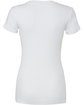 Bella + Canvas Ladies' Slim Fit T-Shirt SOLID WHT BLEND FlatBack