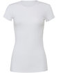 Bella + Canvas Ladies' Slim Fit T-Shirt WHITE FlatFront