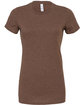 Bella + Canvas Ladies' Slim Fit T-Shirt HEATHER BROWN FlatFront
