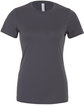 Bella + Canvas Ladies' Slim Fit T-Shirt ASPHALT FlatFront