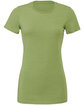 Bella + Canvas Ladies' Slim Fit T-Shirt HEATHER GREEN FlatFront