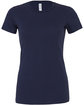 Bella + Canvas Ladies' Slim Fit T-Shirt NAVY FlatFront