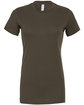 Bella + Canvas Ladies' Slim Fit T-Shirt ARMY FlatFront