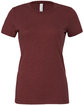 Bella + Canvas Ladies' The Favorite T-Shirt heather cardinal FlatFront