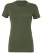 Bella + Canvas Ladies' Slim Fit T-Shirt MILITARY GREEN FlatFront