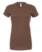 Bella + Canvas Ladies' Slim Fit T-Shirt HEATHER BROWN OFFront