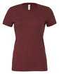 Bella + Canvas Ladies' The Favorite T-Shirt heather cardinal OFFront