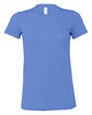 Bella + Canvas Ladies' Slim Fit T-Shirt HTHR COLUM BLUE OFFront
