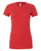 Bella + Canvas Ladies' Slim Fit T-Shirt HEATHER RED OFFront
