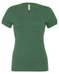 Bella + Canvas Ladies' Slim Fit T-Shirt HTHR GRASS GREEN OFFront