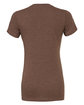 Bella + Canvas Ladies' Slim Fit T-Shirt HEATHER BROWN OFBack