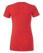 Bella + Canvas Ladies' Slim Fit T-Shirt HEATHER RED OFBack