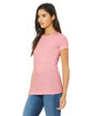 Bella + Canvas Ladies' Slim Fit T-Shirt PINK ModelQrt