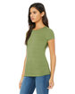 Bella + Canvas Ladies' Slim Fit T-Shirt HEATHER GREEN ModelQrt
