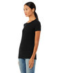 Bella + Canvas Ladies' Slim Fit T-Shirt BLACK HEATHER ModelQrt