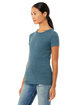 Bella + Canvas Ladies' Slim Fit T-Shirt HTHR DEEP TEAL ModelQrt