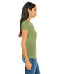 Bella + Canvas Ladies' Slim Fit T-Shirt HEATHER GREEN ModelSide
