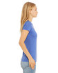 Bella + Canvas Ladies' Slim Fit T-Shirt HTHR COLUM BLUE ModelSide
