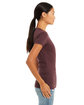 Bella + Canvas Ladies' The Favorite T-Shirt heather maroon ModelSide