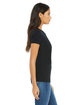 Bella + Canvas Ladies' Slim Fit T-Shirt SOLID BLK BLEND ModelSide