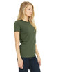 Bella + Canvas Ladies' Slim Fit T-Shirt MILITARY GREEN ModelSide