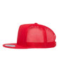 Yupoong Adult 5-Panel Classic Trucker Cap RED ModelSide