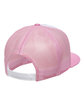 Yupoong Adult Classic Trucker with White Front Panel Cap PINK/ WHT/ PINK ModelBack