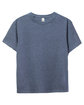 Threadfast Apparel Youth Ultimate T-Shirt NAVY HEATHER FlatFront