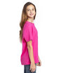 Threadfast Apparel Youth Ultimate T-Shirt HOT PINK ModelSide