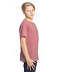 Threadfast Apparel Youth Ultimate T-Shirt MAROON HEATHER ModelSide