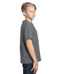 Threadfast Apparel Youth Ultimate T-Shirt CHARCOAL HEATHER ModelSide