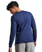 Russell Athletic Unisex Cotton Classic Long-Sleeve T-Shirt NAVY ModelBack