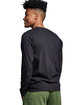 Russell Athletic Unisex Cotton Classic Long-Sleeve T-Shirt black ink ModelBack