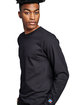Russell Athletic Unisex Cotton Classic Long-Sleeve T-Shirt black ink ModelSide