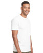 Next Level Apparel Unisex Triblend T-Shirt WHITE ModelSide