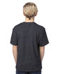 Threadfast Apparel Youth Triblend T-Shirt BLACK TRIBLEND ModelBack