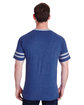 Jerzees Adult TRI-BLEND Varsity Ringer T-Shirt tru blu hth/ oxf ModelBack