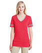 Jerzees Ladies' TRI-BLEND Varsity V-Neck T-Shirt  