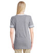 Jerzees Ladies' TRI-BLEND Varsity V-Neck T-Shirt oxford/ white ModelBack