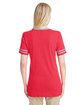 Jerzees Ladies' TRI-BLEND Varsity V-Neck T-Shirt fr red hth/ oxfr ModelBack
