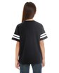 LAT Youth Football Fine Jersey T-Shirt black/ white ModelBack