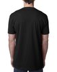 Next Level Apparel Men's CVC V-Neck T-Shirt BLACK ModelBack