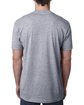 Next Level Apparel Men's CVC V-Neck T-Shirt DARK HTHR GRAY ModelBack